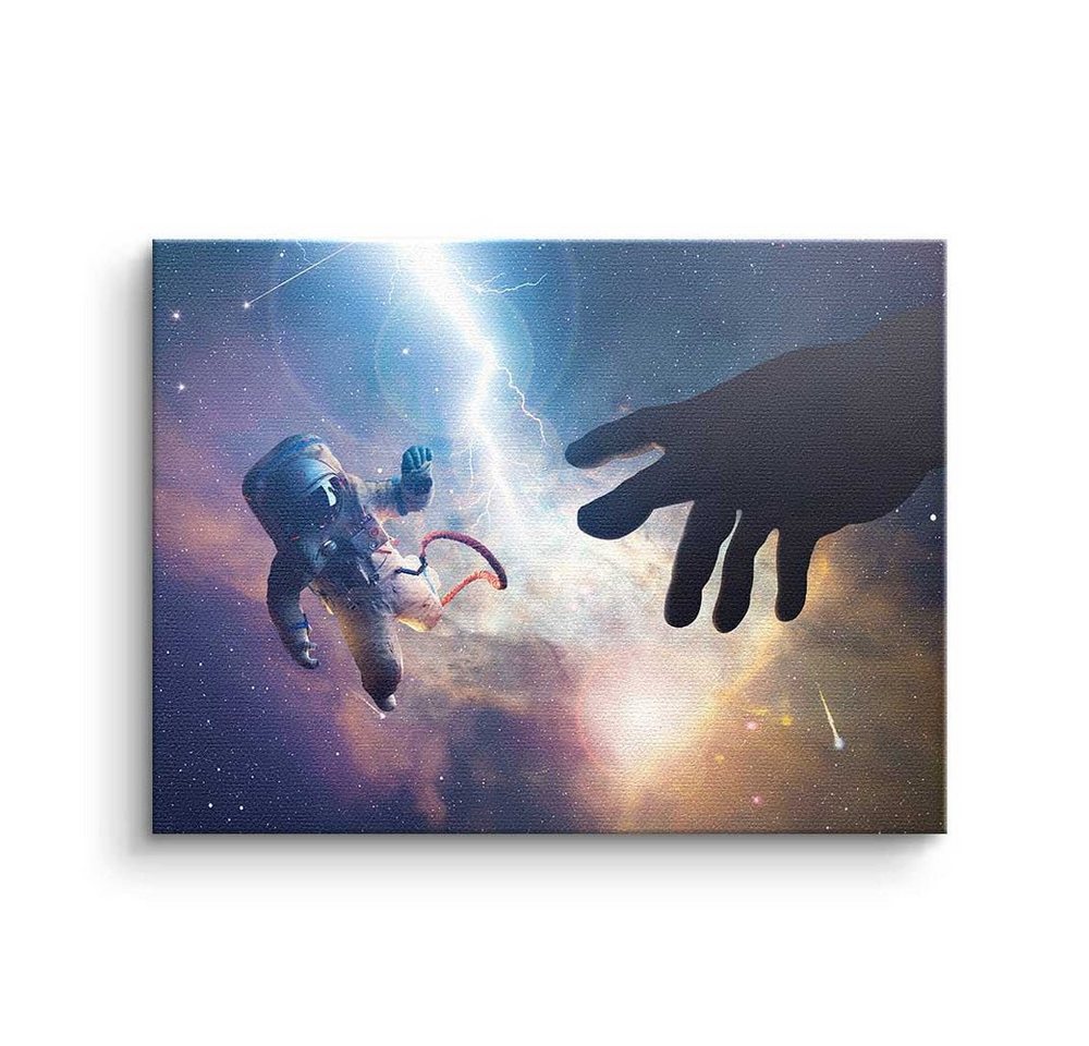 DOTCOMCANVAS® Leinwandbild, Premium Leinwandbild - Pop Art - Michelangelo Universum - Wandbild von DOTCOMCANVAS®