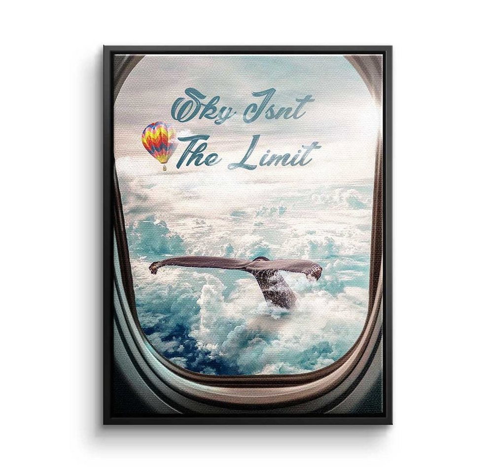 DOTCOMCANVAS® Leinwandbild, Premium Leinwandbild - Wolkenmeer - The Sky Isn't The Limit - Motiva von DOTCOMCANVAS®