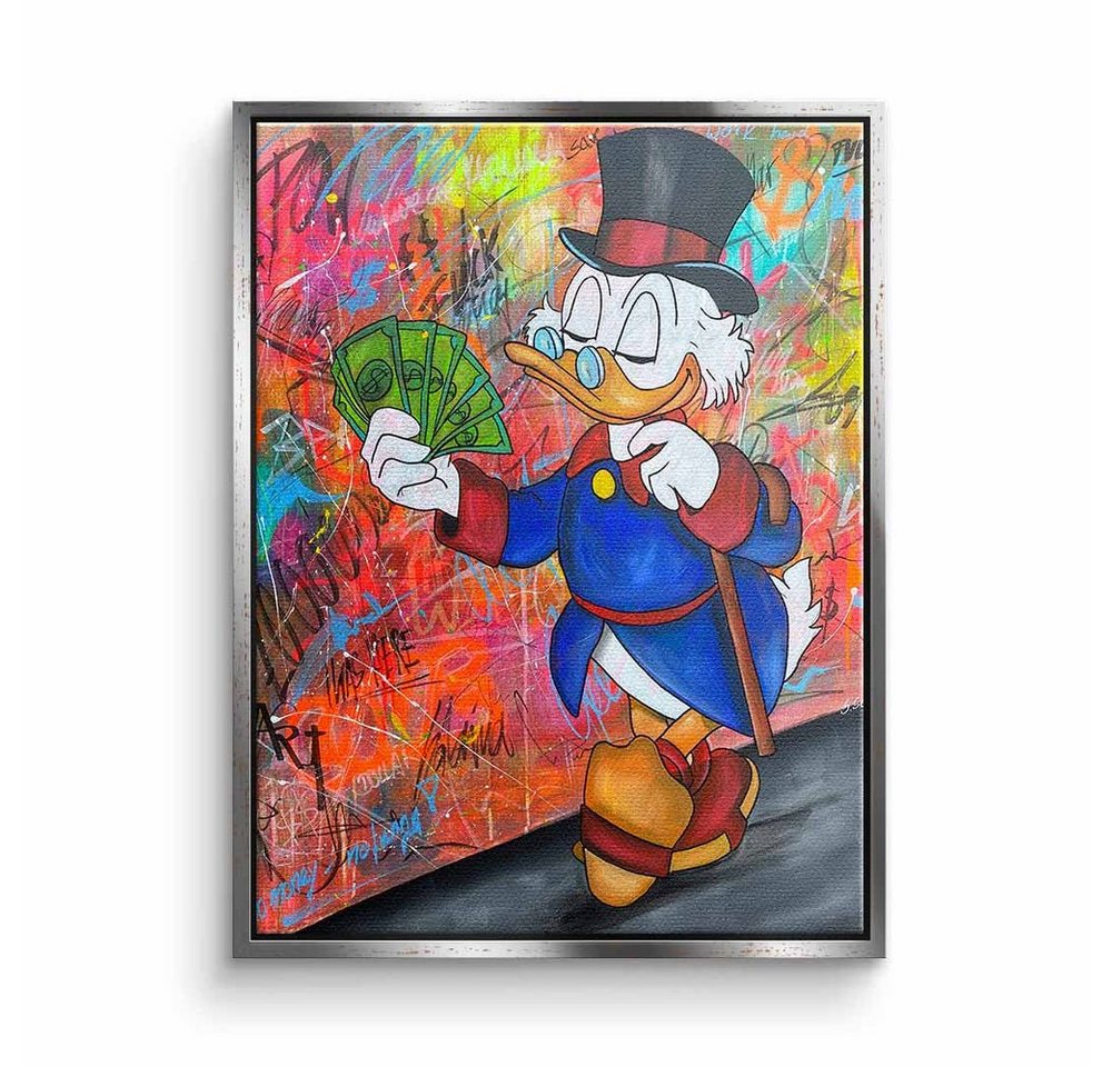 DOTCOMCANVAS® Leinwandbild, Premium Motivationsbild - Dollar Fan - designed by Sabrina Seck von DOTCOMCANVAS®