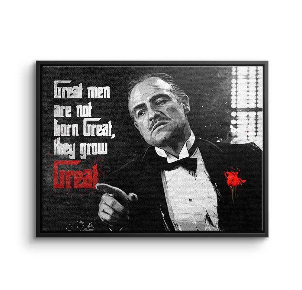 DOTCOMCANVAS® Leinwandbild, Wandbild Motivationszitat Erfolgszitat Gottvater ikon Lebenzitat Ros von DOTCOMCANVAS®