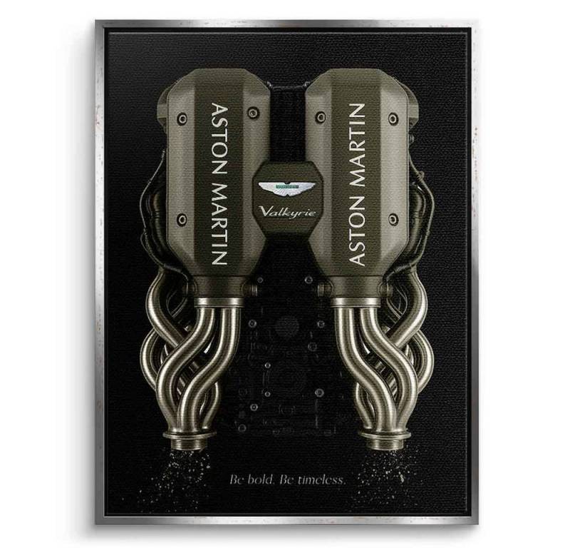 DOTCOMCANVAS® Leinwandbild Aston Martin Engine, Leinwandbild Aston Martin engine Auto edel luxus Wandbild Kunstdruck von DOTCOMCANVAS®