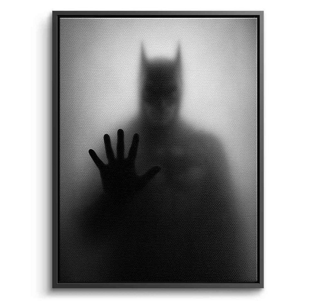 DOTCOMCANVAS® Leinwandbild Batman's Silhouette, Leinwandbild Batman's Silhouette Kunstdruck Wandbild von DOTCOMCANVAS®