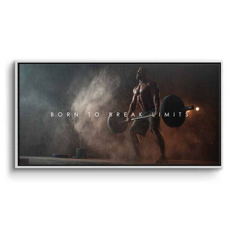 DOTCOMCANVAS® Leinwandbild Born to Break Limits, Leinwandbild Born to Break Limits Kunstdruck Wandbild von DOTCOMCANVAS®