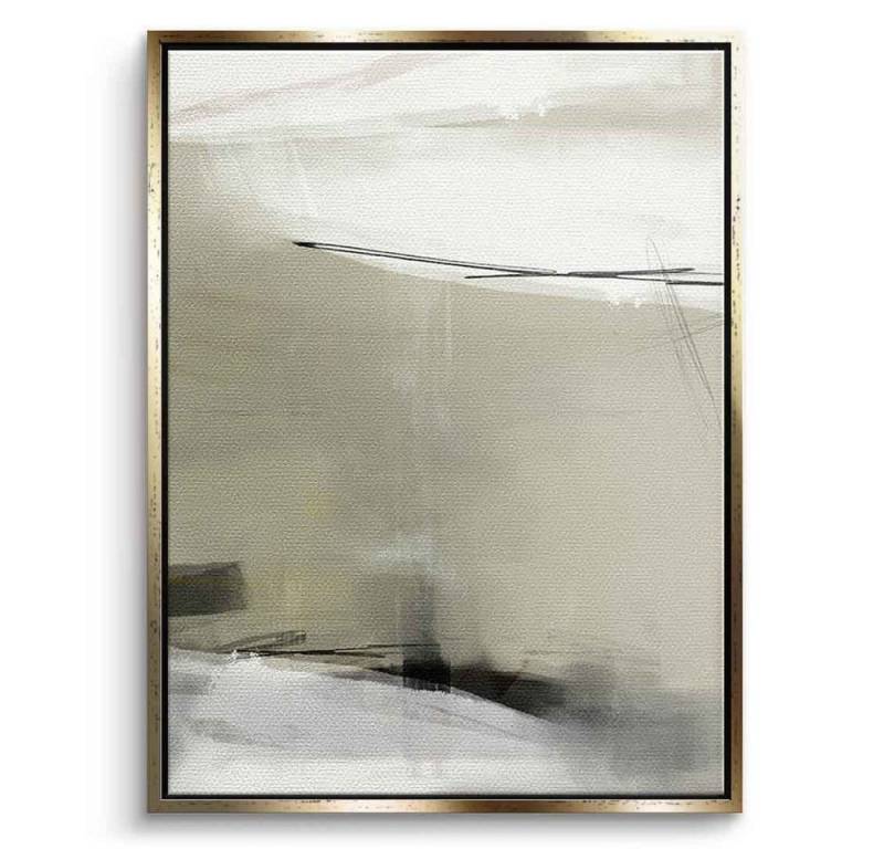 DOTCOMCANVAS® Leinwandbild Break Collection 04, Leinwandbild Break Collection 04 beige Wandbild Kunstdruck von DOTCOMCANVAS®