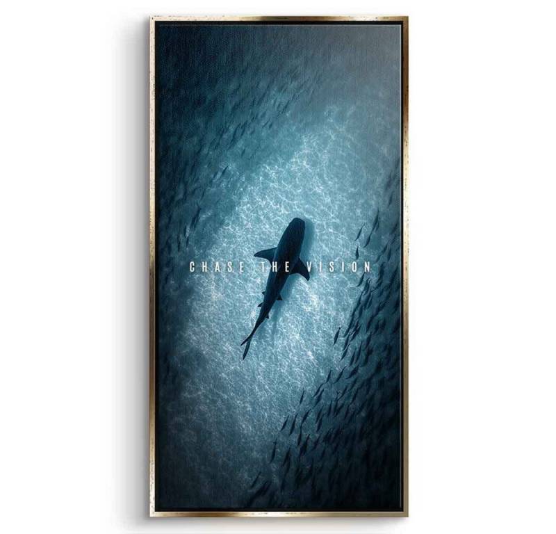 DOTCOMCANVAS® Leinwandbild CHASE THE VISION, Leinwandbild CHASE THE VISION Natur und Tiere Wandbild Kunstdruck von DOTCOMCANVAS®