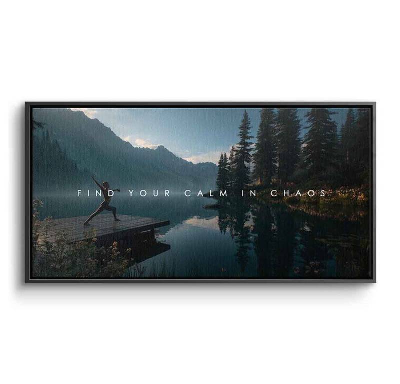 DOTCOMCANVAS® Leinwandbild Calm in Chaos, Leinwandbild Calm in Chaos Kunstdruck Wandbild von DOTCOMCANVAS®