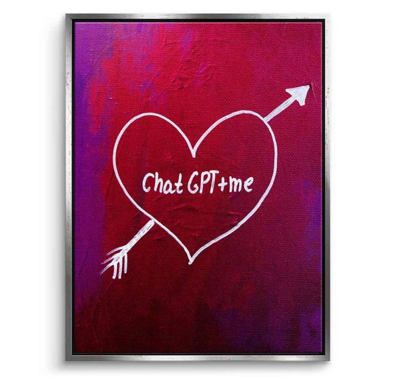 DOTCOMCANVAS® Leinwandbild Chat GPT, Leinwandbild Chat GPT Wandbild Kunstdruck von DOTCOMCANVAS®