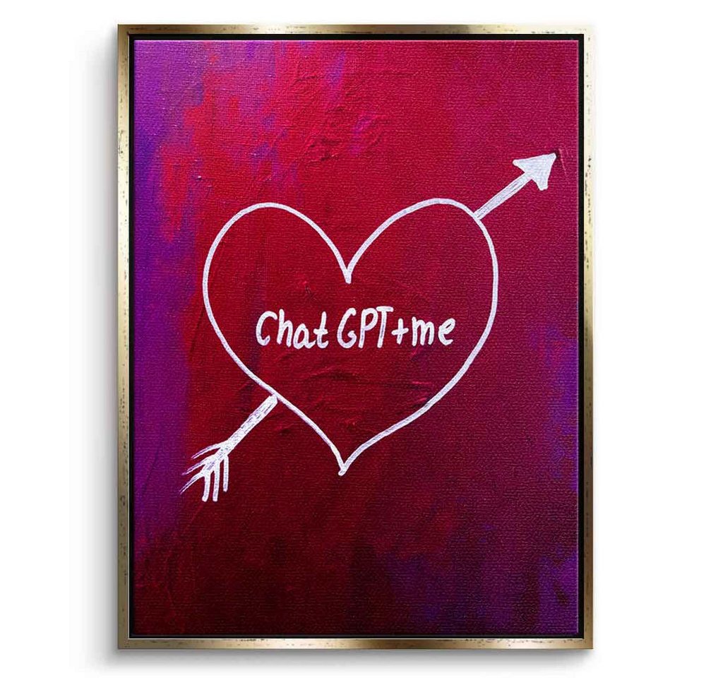 DOTCOMCANVAS® Leinwandbild Chat GPT, Leinwandbild Chat GPT Wandbild Kunstdruck von DOTCOMCANVAS®