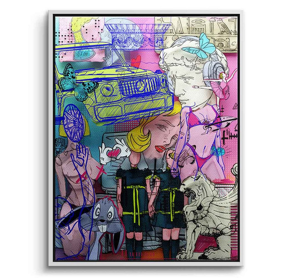 DOTCOMCANVAS® Leinwandbild Chronical of Contrast, Leinwandbild Chronical of Contrast Wandbild Kunstdruck von DOTCOMCANVAS®