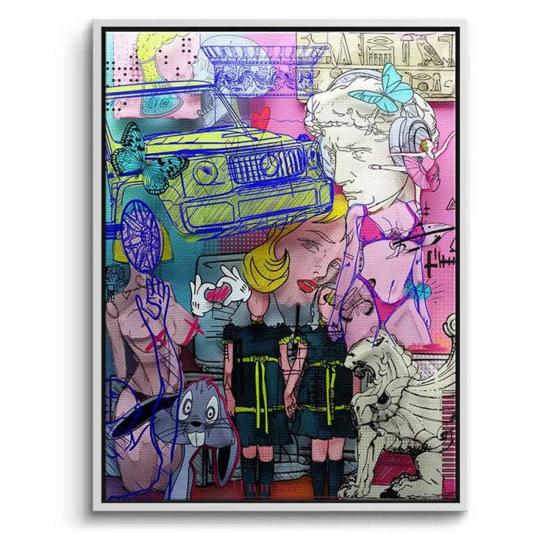 DOTCOMCANVAS® Leinwandbild Chronical of Contrast, Leinwandbild Chronical of Contrast Wandbild Kunstdruck von DOTCOMCANVAS®