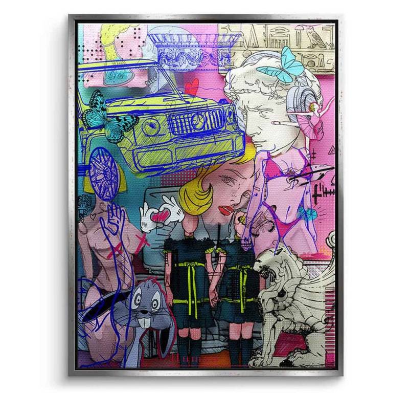 DOTCOMCANVAS® Leinwandbild Chronical of Contrast, Leinwandbild Chronical of Contrast Wandbild Kunstdruck von DOTCOMCANVAS®