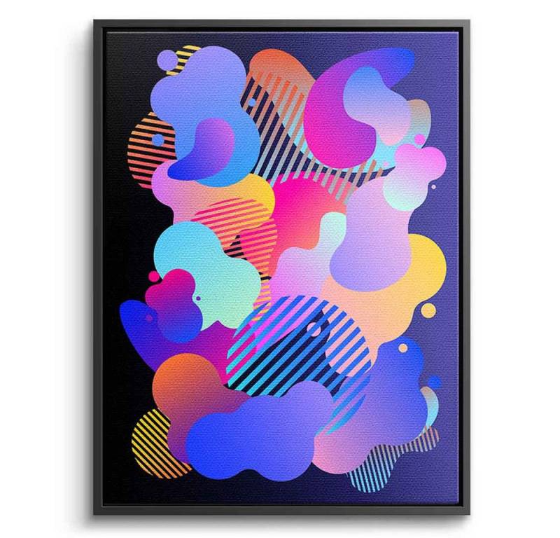 DOTCOMCANVAS® Leinwandbild Colorful Splash, Leinwandbild Colorful Splash Kunstdruck Wandbild von DOTCOMCANVAS®