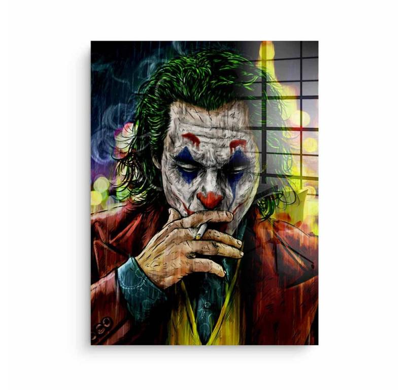 DOTCOMCANVAS® Leinwandbild Creative Joker - Wandbild, Duck Pop Art Comic Leinwand Bild Save Water drink champagne xxl Motiv von DOTCOMCANVAS®