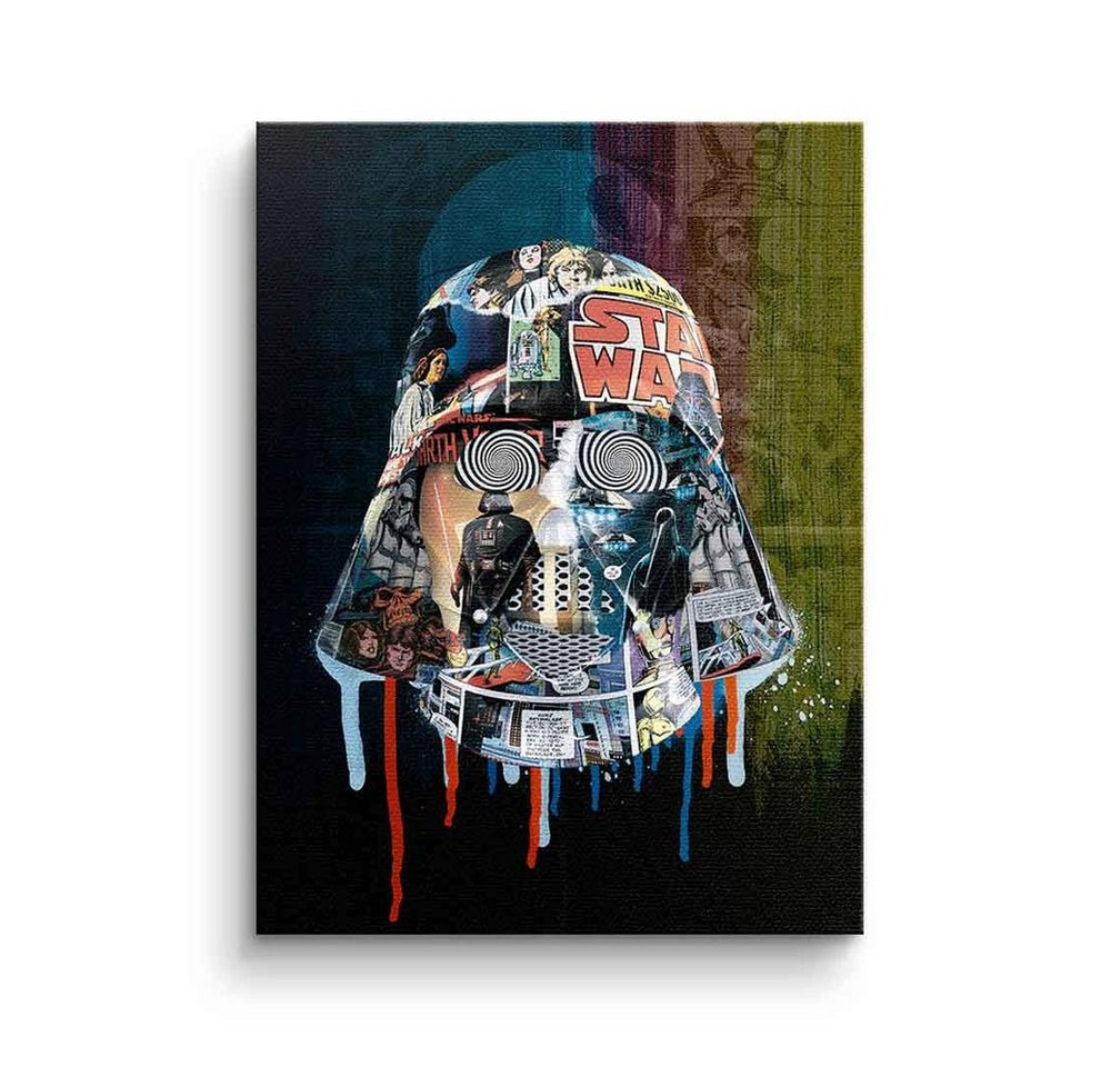 DOTCOMCANVAS® Leinwandbild Dark Side, Star Wars Darth Vader Leinwandbild Dark Side Pop Art Collage von DOTCOMCANVAS®