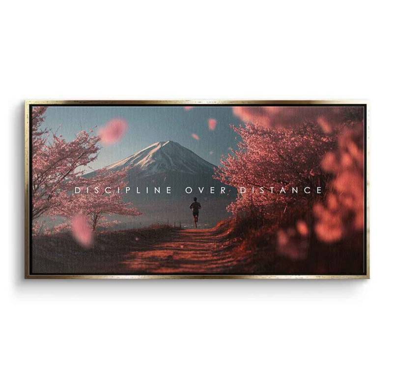 DOTCOMCANVAS® Leinwandbild Discipline over Distance, Leinwandbild Discipline over Distance Kunstdruck Wandbild von DOTCOMCANVAS®