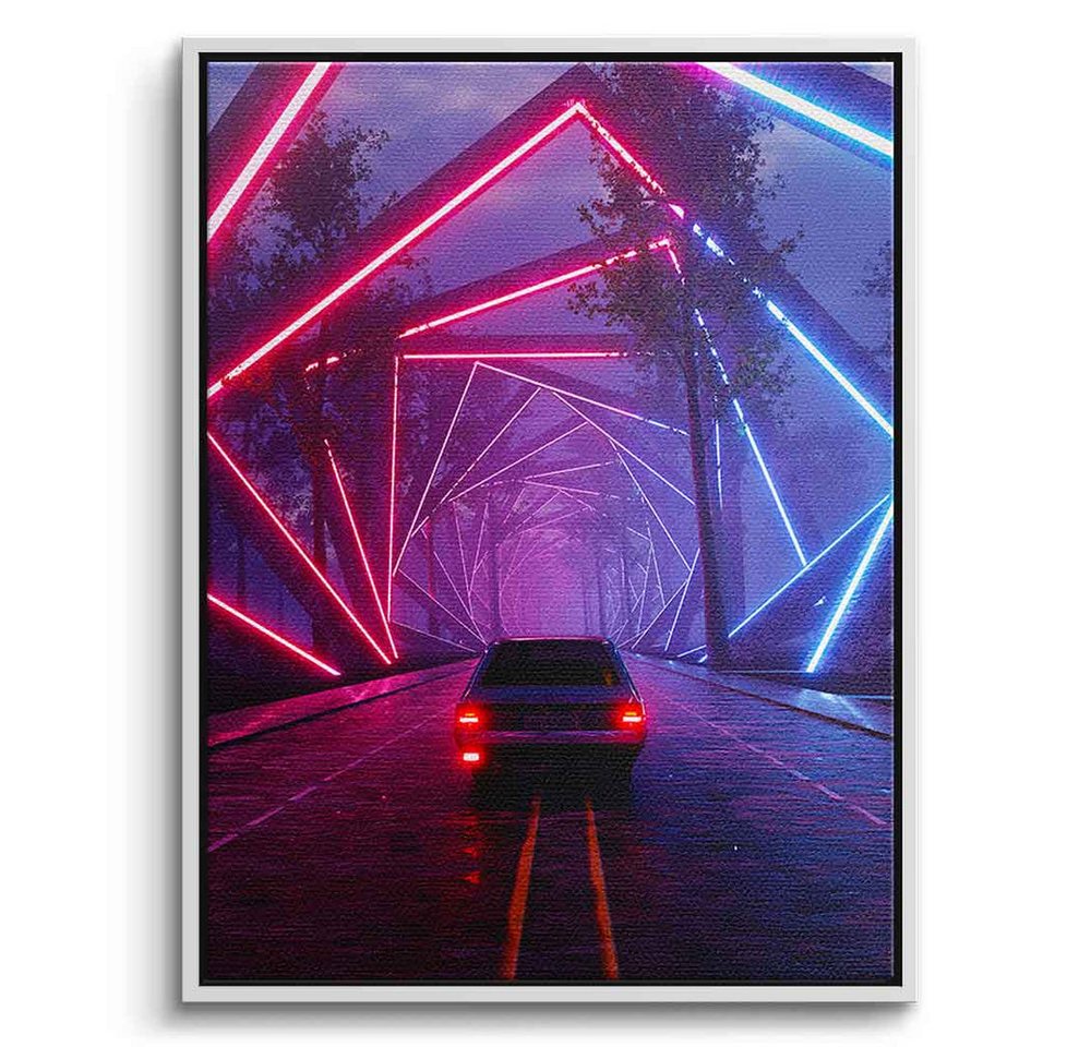 DOTCOMCANVAS® Leinwandbild Drive, Leinwandbild Drive KI AI generiert digitale Kunst Wandbild von DOTCOMCANVAS®