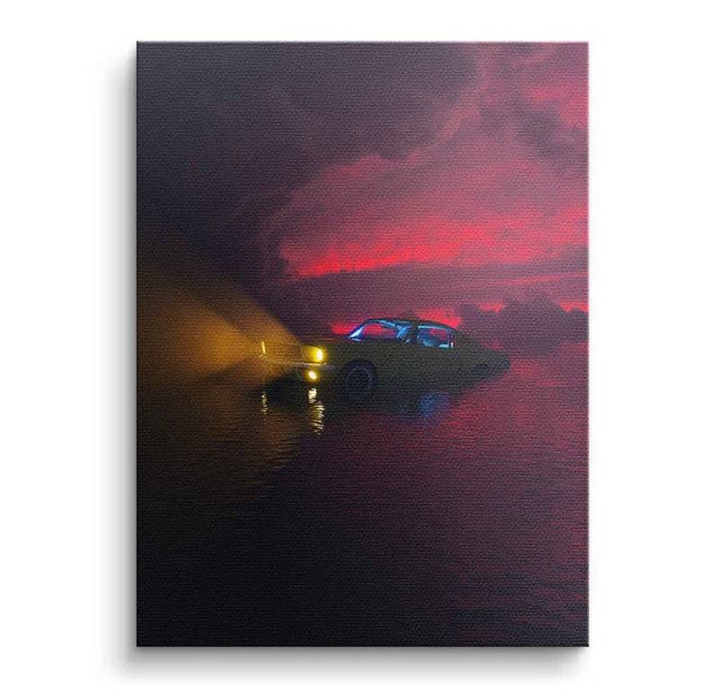 DOTCOMCANVAS® Leinwandbild Drowning Desires, Leinwandbild Drowning Desires KI AI generiert digitale Kunst Wandbild von DOTCOMCANVAS®