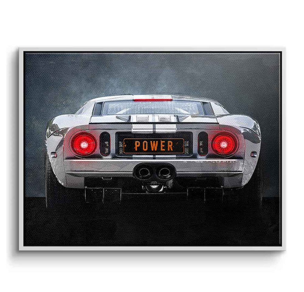 DOTCOMCANVAS® Leinwandbild Ford GT Backside, Leinwandbild Ford GT Backside Auto Kunstdruck Wandbild von DOTCOMCANVAS®