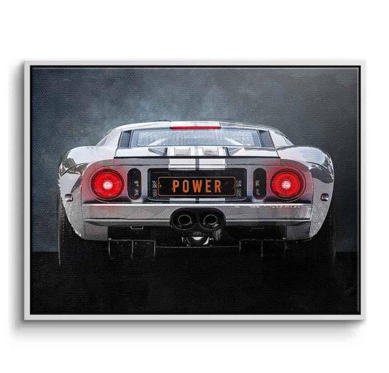 DOTCOMCANVAS® Leinwandbild Ford GT Backside, Leinwandbild Ford GT Backside Auto Kunstdruck Wandbild von DOTCOMCANVAS®