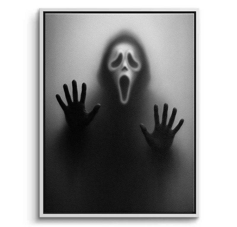 DOTCOMCANVAS® Leinwandbild Ghostface's Silhouette, Leinwandbild Ghostface's Silhouette Kunstdruck Wandbild von DOTCOMCANVAS®