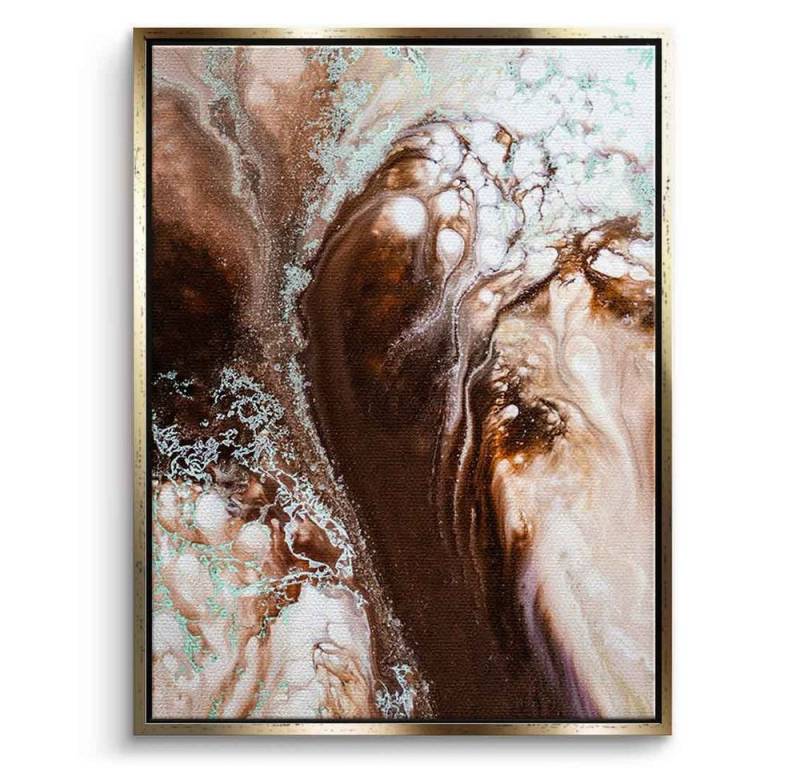 DOTCOMCANVAS® Leinwandbild Graceful Flow, Leinwandbild Graceful Flow abstrakt Wandbild Kunstdruck von DOTCOMCANVAS®