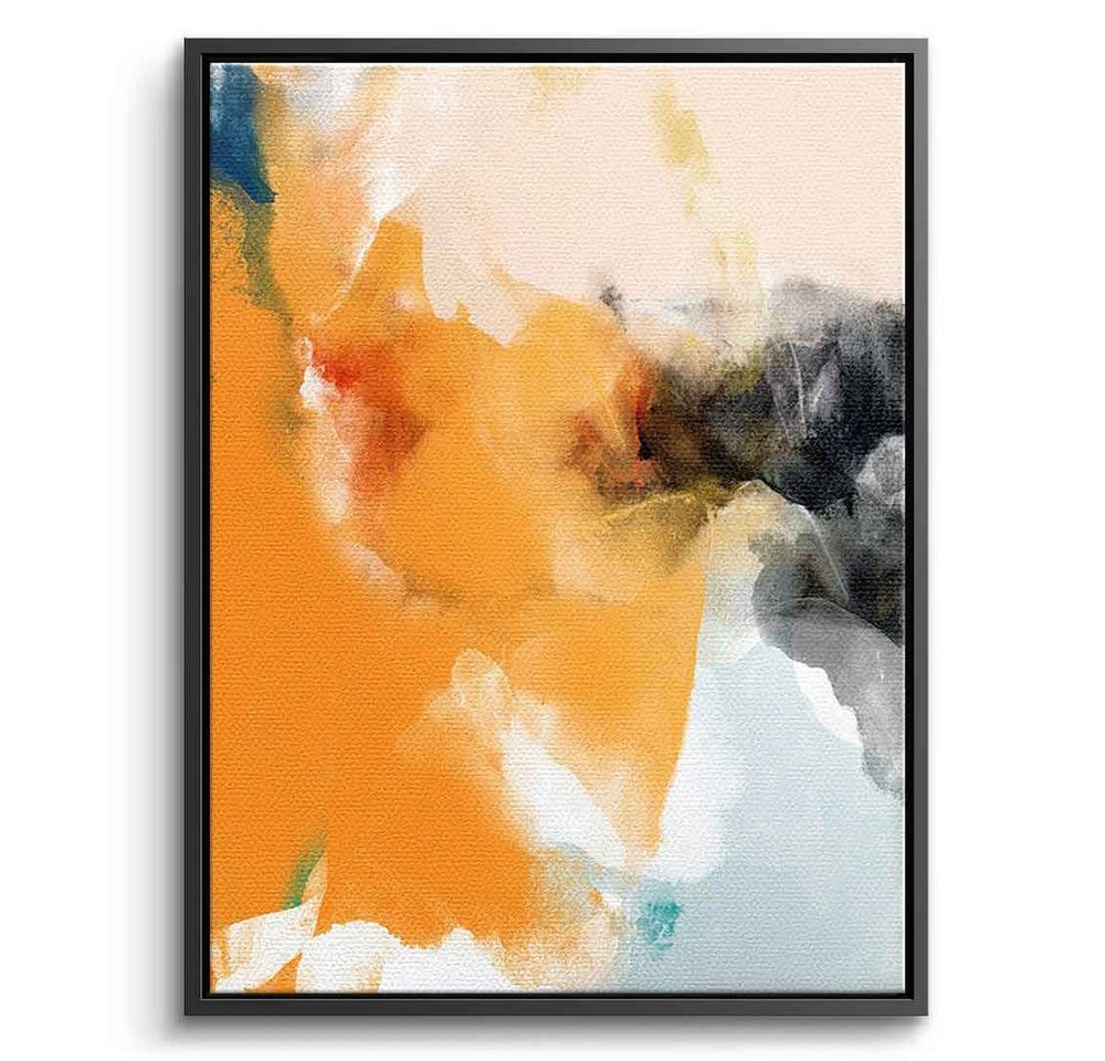 DOTCOMCANVAS® Leinwandbild Intuitive Vision, Leinwandbild beige orange moderne abstrakte Kunst Druck Wandbild von DOTCOMCANVAS®