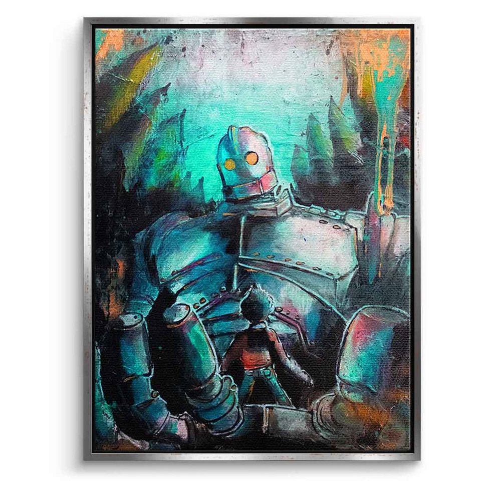 DOTCOMCANVAS® Leinwandbild Iron Giant, Leinwandbild Iron Giant Malerei Wandbild Kunstdruck von DOTCOMCANVAS®