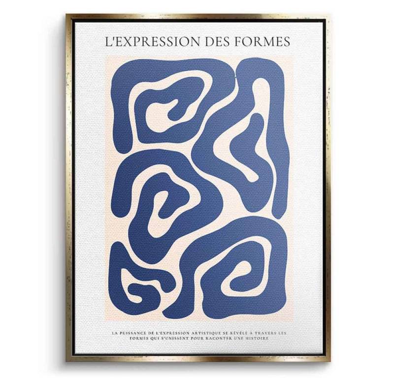 DOTCOMCANVAS® Leinwandbild L´Expression des formes 3, Leinwandbild L´Expression des formes 3 Kunstdruck Wandbild von DOTCOMCANVAS®