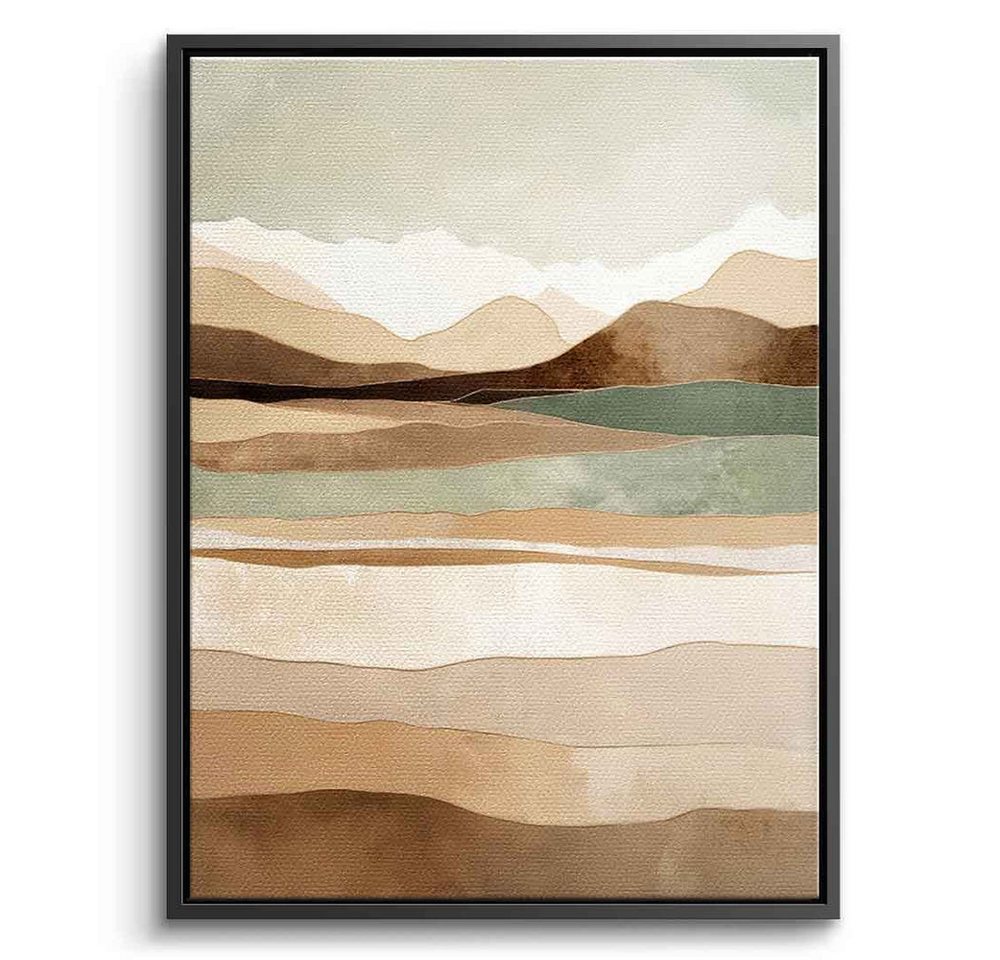 DOTCOMCANVAS® Leinwandbild Layers Of Time And Terrain, Leinwandbild layers of time and terrain abstrakt Kunstdruck Wandbild von DOTCOMCANVAS®