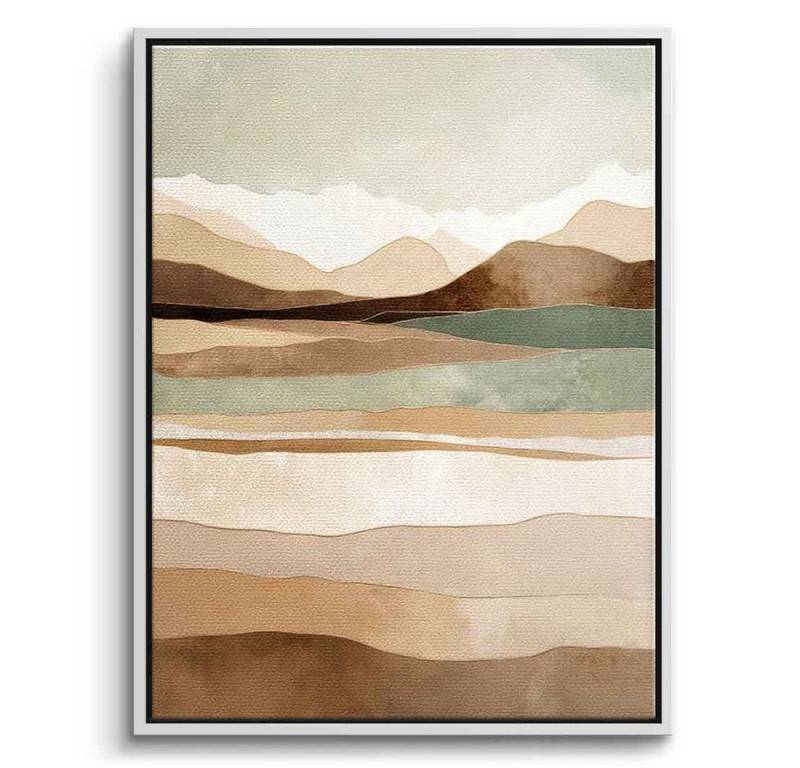 DOTCOMCANVAS® Leinwandbild Layers Of Time And Terrain, Leinwandbild layers of time and terrain abstrakt Kunstdruck Wandbild von DOTCOMCANVAS®