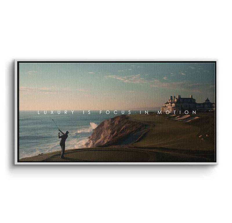 DOTCOMCANVAS® Leinwandbild Luxury is Focus in Motion, Leinwandbild Luxury is Focus in Motion Kunstdruck Wandbild von DOTCOMCANVAS®