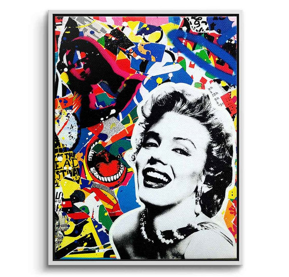 DOTCOMCANVAS® Leinwandbild MARYLIN, Leinwandbild MARYLIN Monroe Pop Art Wandbild hochkant von DOTCOMCANVAS®