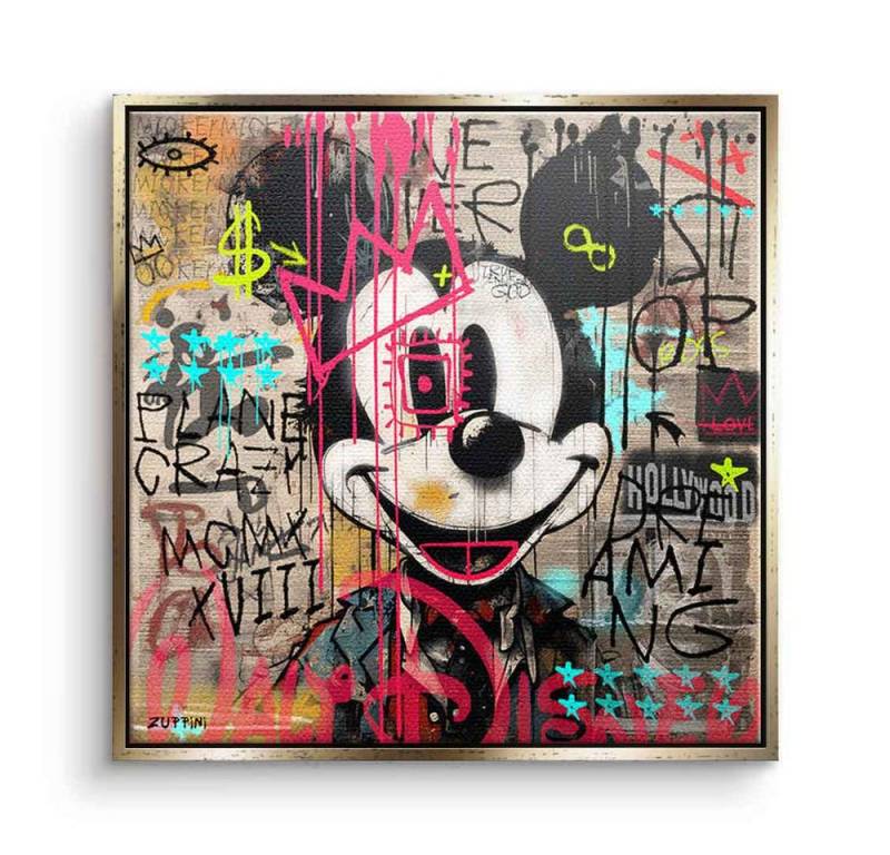DOTCOMCANVAS® Leinwandbild MICKEY, Leinwandbild MICKEY Wandbild Kunstdruck von DOTCOMCANVAS®