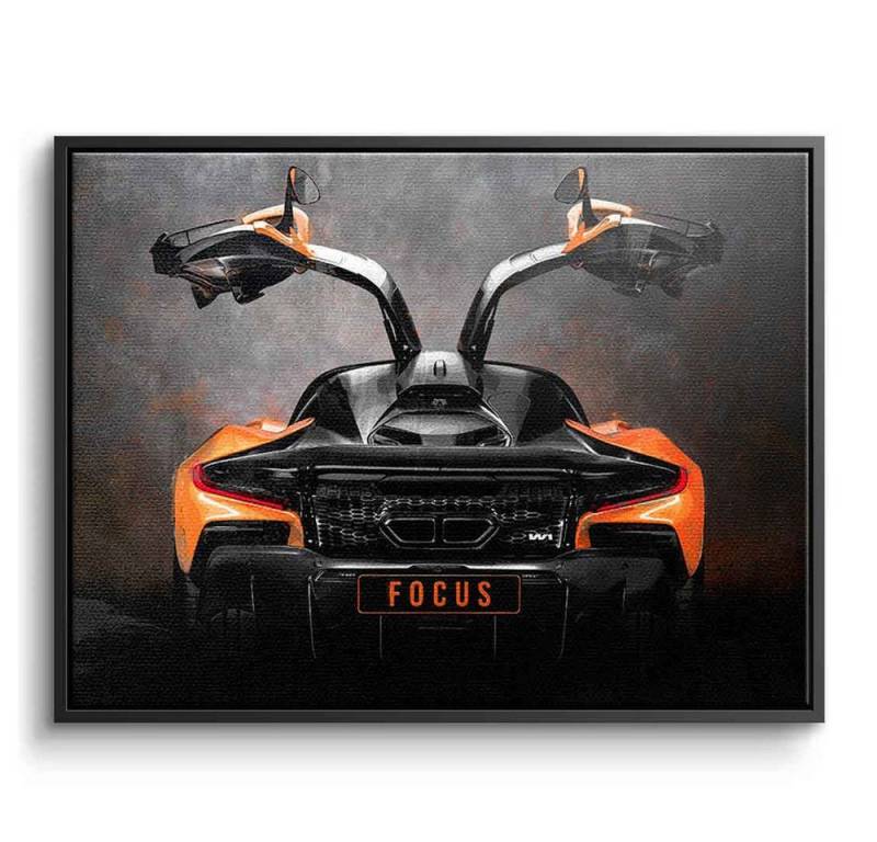 DOTCOMCANVAS® Leinwandbild Mclaren Backside, Leinwandbild Mclaren Backside Auto Kunstdruck Wandbild von DOTCOMCANVAS®