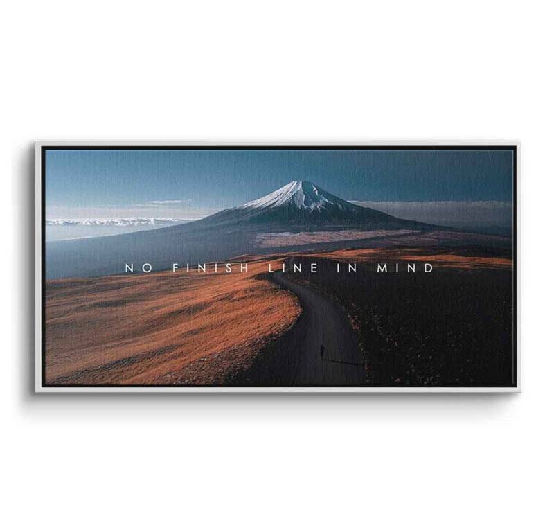 DOTCOMCANVAS® Leinwandbild No finish line in Mind, Leinwandbild No finish line in Mind Kunstdruck Wandbild von DOTCOMCANVAS®
