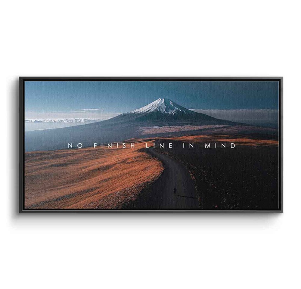 DOTCOMCANVAS® Leinwandbild No finish line in Mind, Leinwandbild No finish line in Mind Kunstdruck Wandbild von DOTCOMCANVAS®