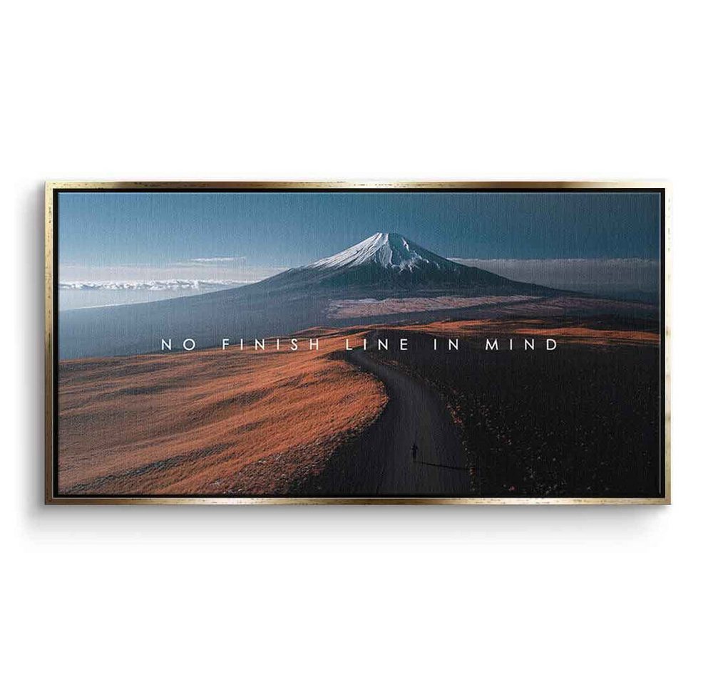 DOTCOMCANVAS® Leinwandbild No finish line in Mind, Leinwandbild No finish line in Mind Kunstdruck Wandbild von DOTCOMCANVAS®