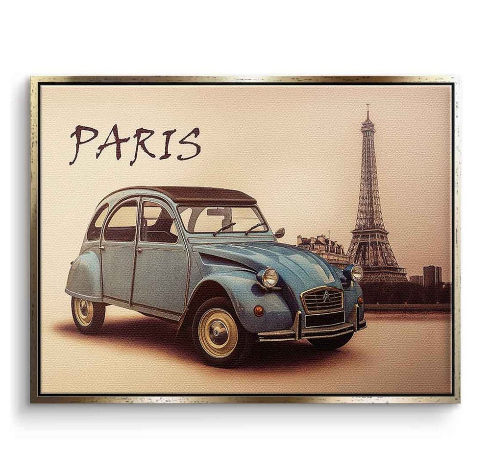 DOTCOMCANVAS® Leinwandbild Paris, Poster Paris Wandbild Kunstdruck von DOTCOMCANVAS®