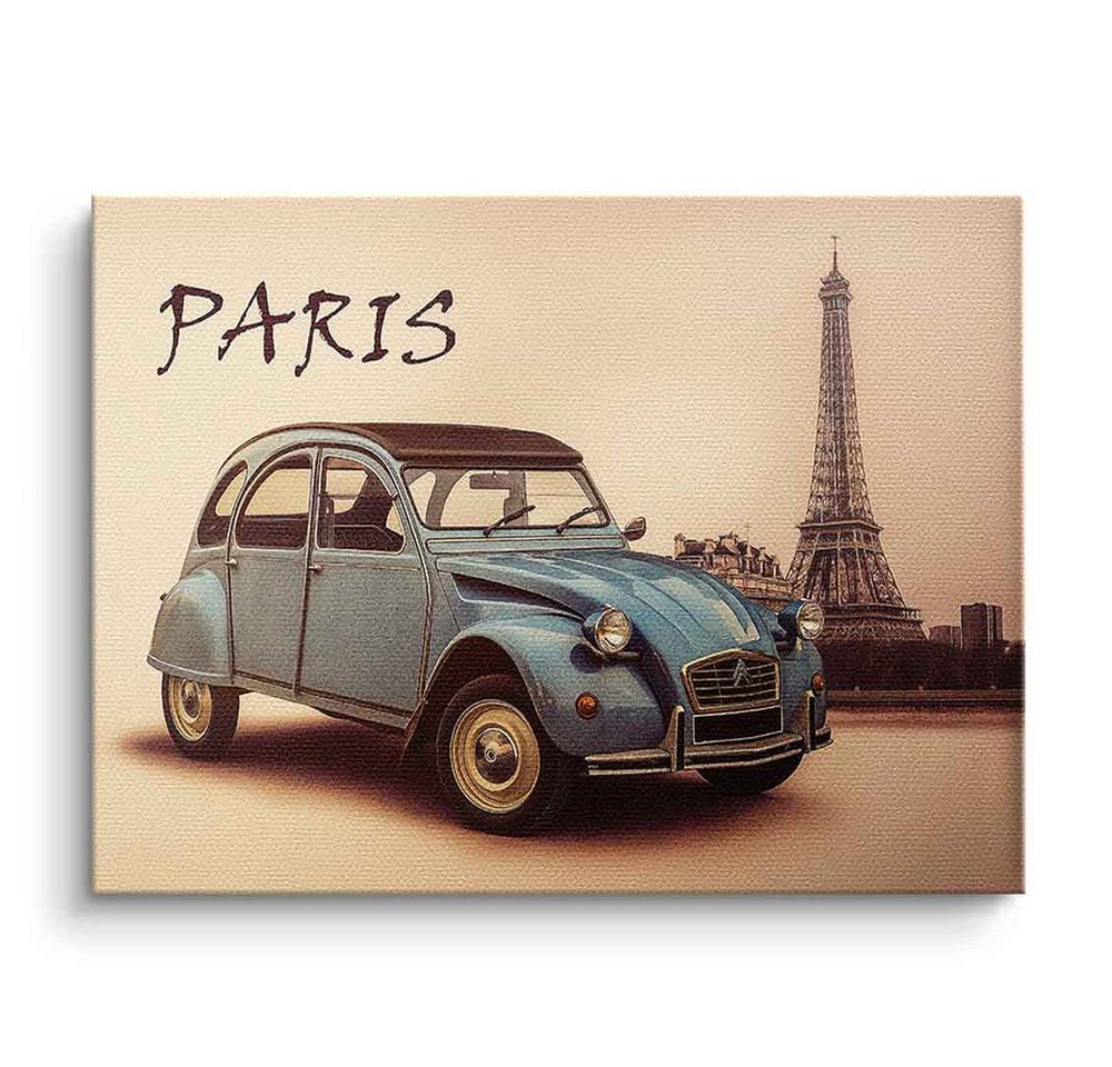 DOTCOMCANVAS® Leinwandbild Paris, Poster Paris Wandbild Kunstdruck von DOTCOMCANVAS®