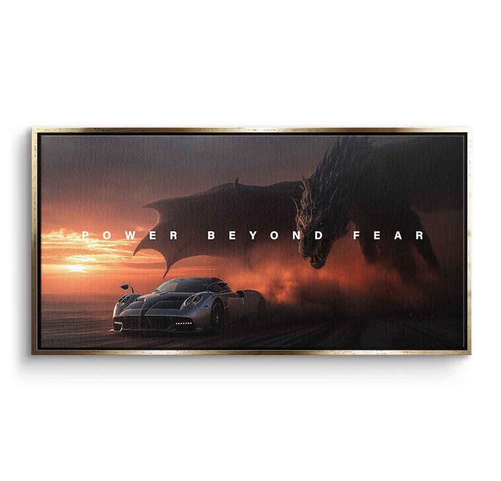 DOTCOMCANVAS® Leinwandbild Power Beyond Fear (Pagani), Leinwandbild Power Beyond Fear (Pagani) Wandbild Kunstdruck von DOTCOMCANVAS®