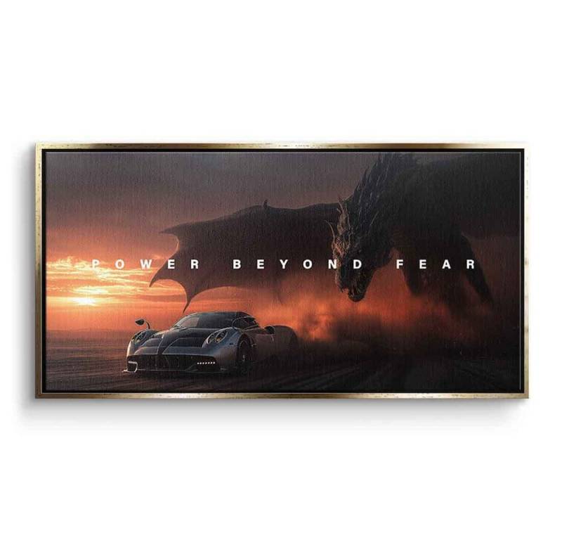 DOTCOMCANVAS® Leinwandbild Power Beyond Fear (Pagani), Leinwandbild Power Beyond Fear (Pagani) Wandbild Kunstdruck von DOTCOMCANVAS®