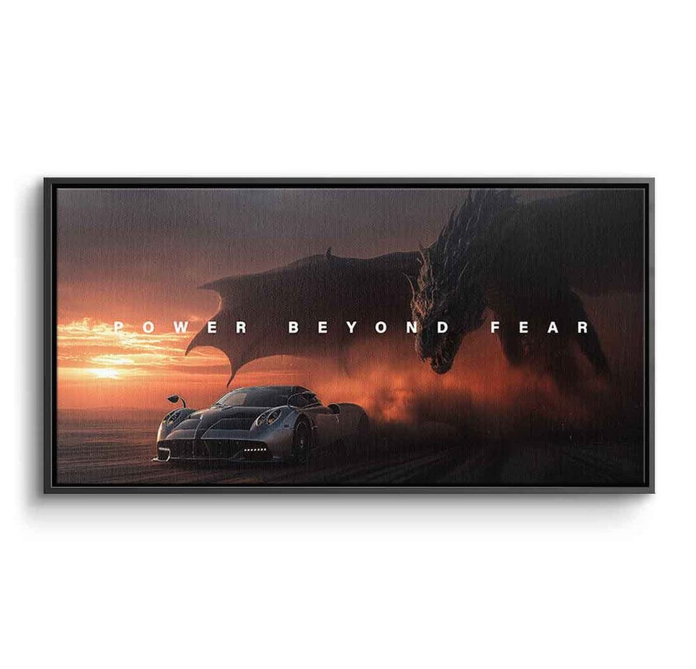 DOTCOMCANVAS® Leinwandbild Power Beyond Fear (Pagani), Leinwandbild Power Beyond Fear (Pagani) Wandbild Kunstdruck von DOTCOMCANVAS®