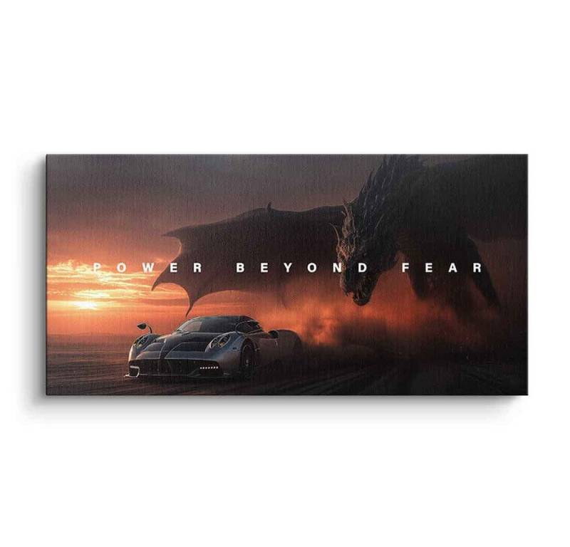 DOTCOMCANVAS® Leinwandbild Power Beyond Fear (Pagani), Leinwandbild Power Beyond Fear (Pagani) Wandbild Kunstdruck von DOTCOMCANVAS®