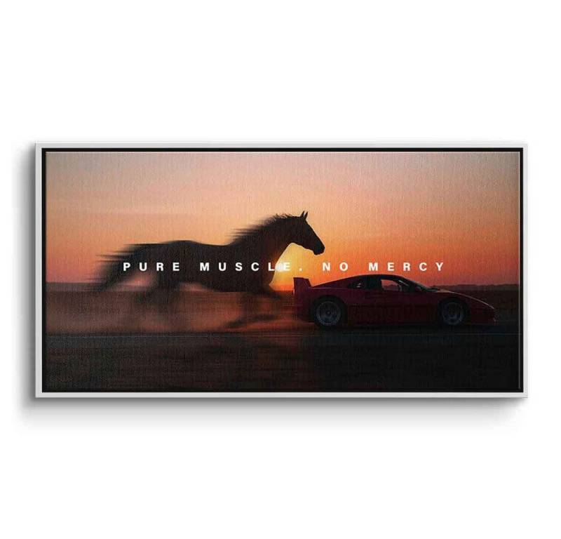 DOTCOMCANVAS® Leinwandbild Pure Muscle (Ferrari), Leinwandbild Pure Muscle (Ferrari) Wandbild Kunstdruck von DOTCOMCANVAS®