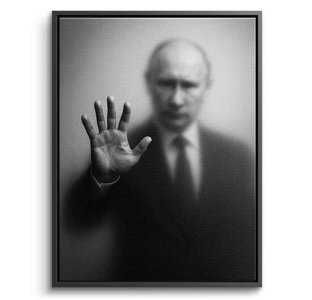 DOTCOMCANVAS® Leinwandbild Putin's Silhouette, Poster Putin's Silhouette Kunstdruck Wandbild von DOTCOMCANVAS®