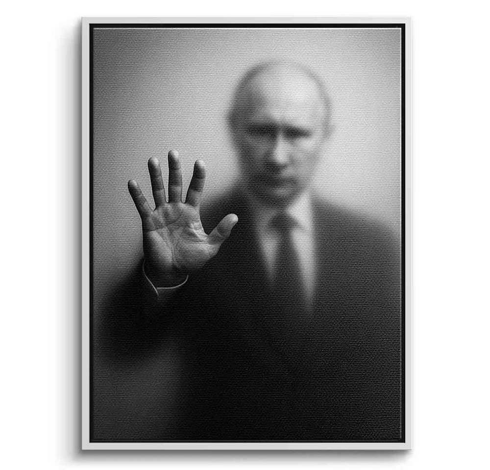 DOTCOMCANVAS® Leinwandbild Putin's Silhouette, Poster Putin's Silhouette Kunstdruck Wandbild von DOTCOMCANVAS®