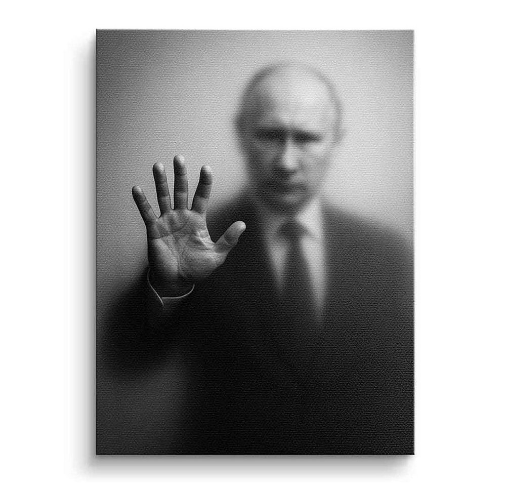 DOTCOMCANVAS® Leinwandbild Putin's Silhouette, Poster Putin's Silhouette Kunstdruck Wandbild von DOTCOMCANVAS®