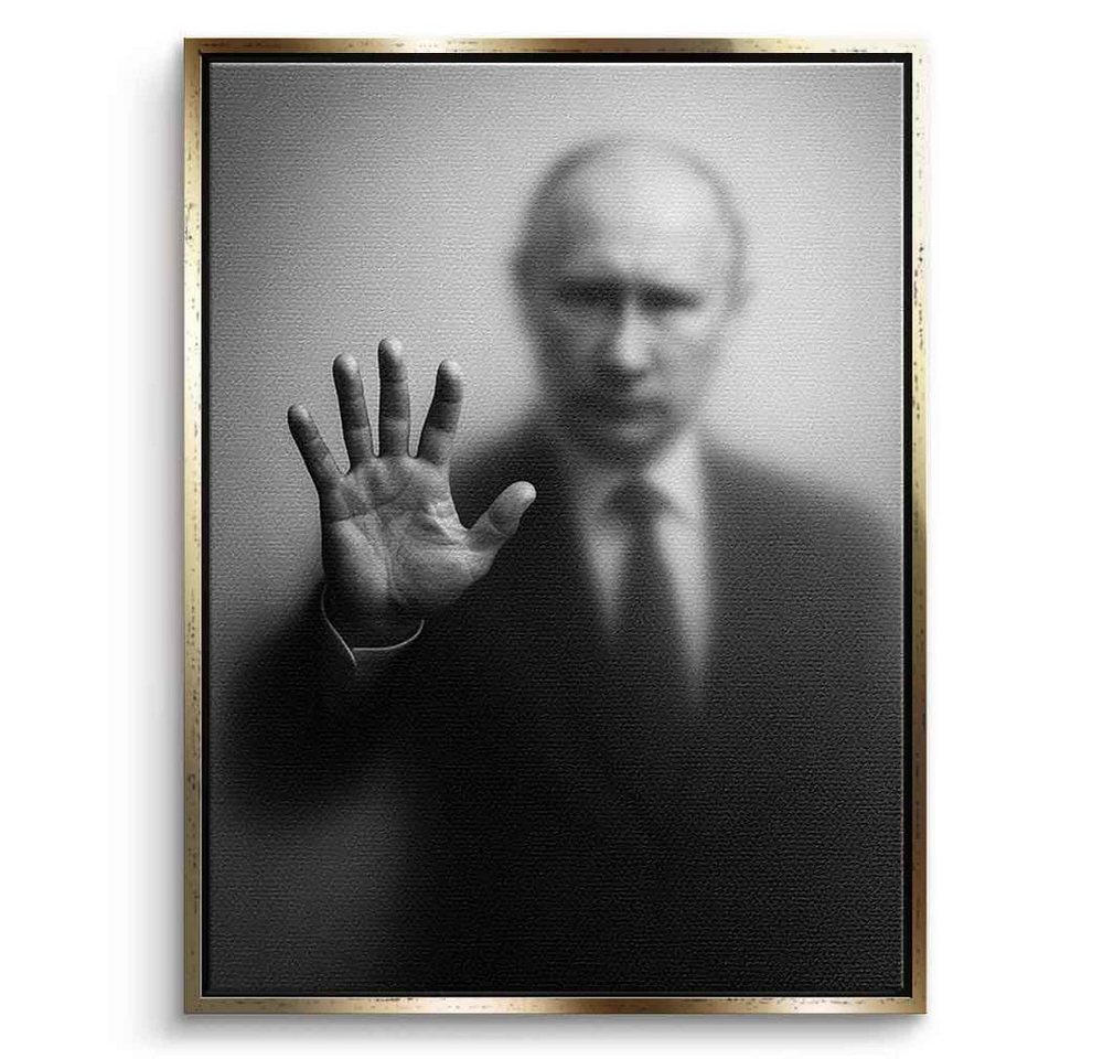 DOTCOMCANVAS® Leinwandbild Putin's Silhouette, Poster Putin's Silhouette Kunstdruck Wandbild von DOTCOMCANVAS®