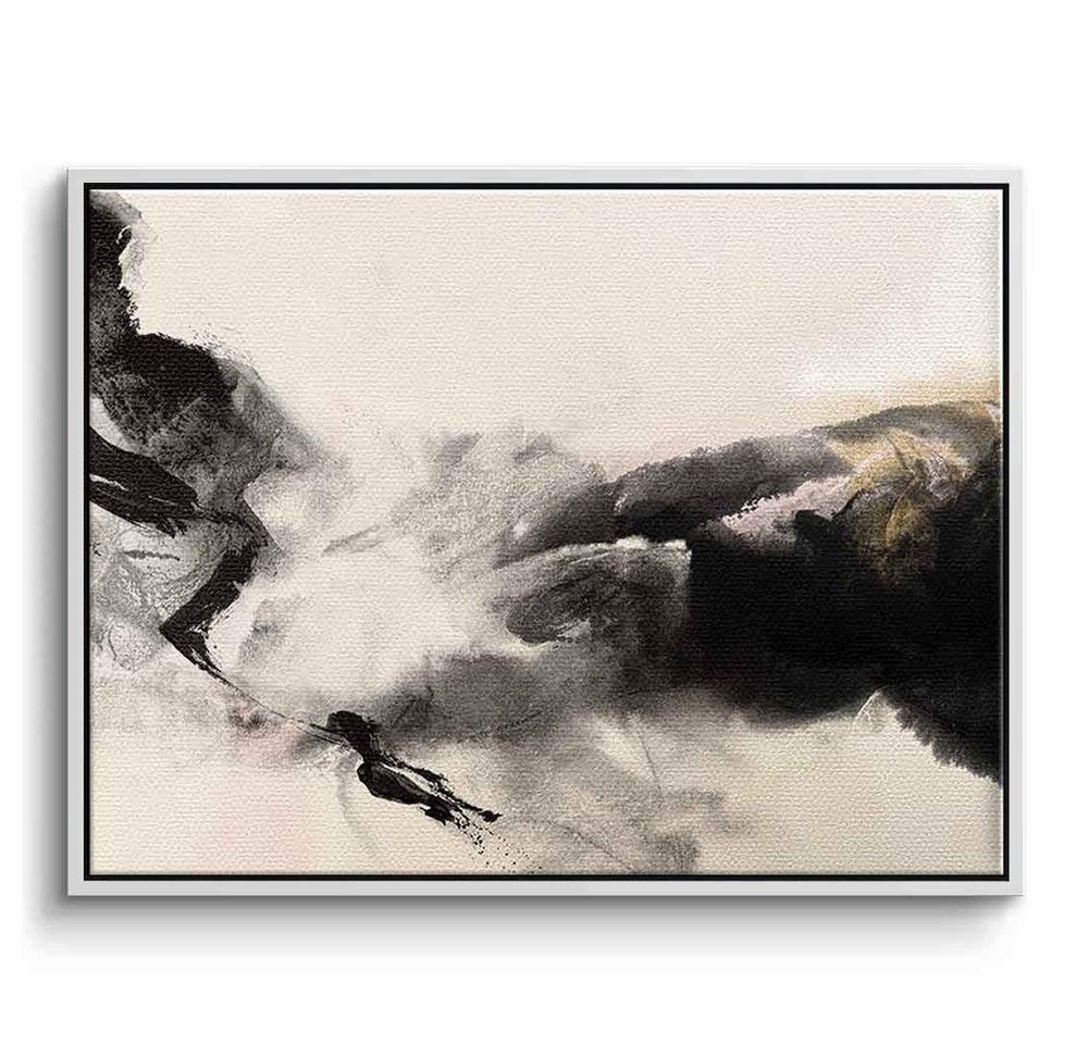 DOTCOMCANVAS® Leinwandbild Realm, Leinwandbild Realm beige weiß moderne abstrakte Kunst Druck Wandbild von DOTCOMCANVAS®