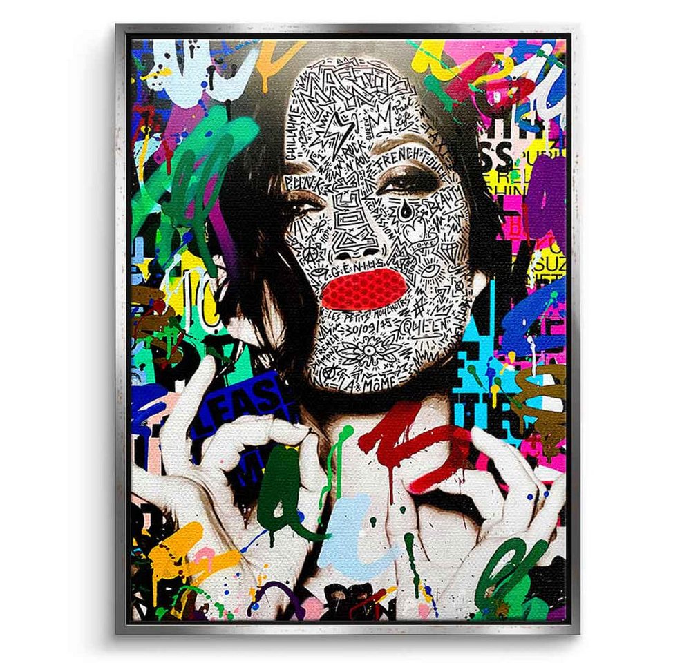 DOTCOMCANVAS® Leinwandbild Rocking Marion, Leinwandbild Marion Cotillard Portrait Pop Art Wandbild Kunstdruck von DOTCOMCANVAS®
